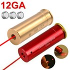 12ga Red Dot Laser Bore Sight Brass Shotgun Rifle Boresighter Cartridge 12 Gauge