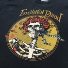 Vintage Grateful Dead Shirt Mens Large Black Skull Roses Graphic Rock Band Tee