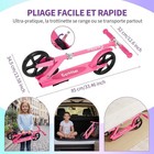 Adjustable Foldable Kick Scooter For Kids Teens Lightweight With Large Wheels
