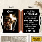Customized Woman Christian Warrior Lion Bible Cover I Am A Of The King God Gift