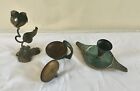 3  Hand Crafted Copper   Bronze Judaica Items Made In Israel 
