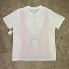 Bret Hart Shirt Mens 2xl Xxl White Skull Muscle T-shirt Wwe Wwf Wcw Hitman Nwt