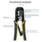 Rj45 Crimping Network Tool Kit Cable Crimper Lan Wire Stripper Kits For Rj11