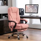 Vinsetto Massage Office Chair  Heated Reclining Desk Chair With Footrest