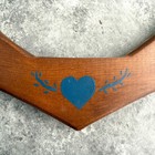 Vintage Wood Heart Wall Plaque Wall Hanging Country Cottagecore 15  Hand Painted