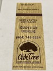 Vintage Matchbook Cover  Oak Tree Restaurant  lounge  Wildwood Fl  Gmg Unstruck