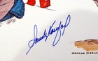Sandy Koufax Autographed 18x24 Lithograph Los Angeles Dodgers Beckett Bas 135227