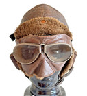 Ww1 Rfc Mk 1 Issue Flying Helmet   Mk 1 Goggle Flying Mask  Fine Original Lot