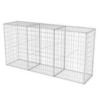 Nnevl Gabion Basket Galvanised Steel 200x50x100 Cm