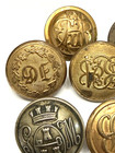 Antique Vintage Lot Of 19 Monogram Buttons - 5 16  To 15 16   z11 