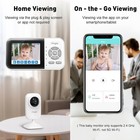 Video Baby Monitor 2 Cameras audio 2 8  Screen  Night Vision  App  2 Way Talk