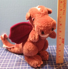 Vintage R  Dakin 1983 Purple-ish Dragon Plush Stuffed Animal Toy