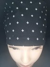 White Crosses Euro Style Women s Scrub Cap