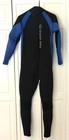 Deep See Mens Blue Black 3mm Back Zip Full Body Wetsuit Size Medium Scuba Diving