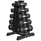 150lb Coated Hex Dumbbell Set W  A-frame Rack 5-25lbs Pairs Gym Fitness New
