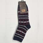 Field   Stream Cozy Cabin Socks One Size Red Blue White Fair Isle
