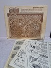 Vintage Craftaid 2675 Leather Hand Bag Template Al Stohlman Pattern Leaves Acorn