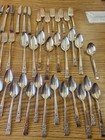 Oneida Community Coronation 1936 Silverplate Flatware 52 Piece Set Art Deco Vtg