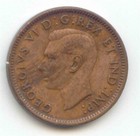 Canada 1941 Canadian Penny One Cent King George Vi 1c   Exact Coin  