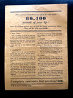 British Army 24 Hour Ration Pack Menu  contents List instruction Sheet C 1950s