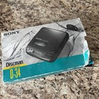 Vintage Sony Discman D-34 1bit Dac Mega Bass Portable Cd Compact Player 