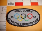 Vintage Seoul Olympic 1988 Patch Skydiving Exhibition Team
