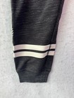 Victorias Secret Pink Lounge Campus Skinny Jogger Sweat Pants Lrg Grey Striped
