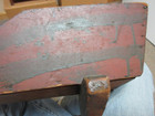 Rare Early American Doll Cradle In Original Red Wash Estate Find