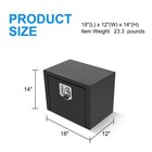 18x12x14 Steel Underbody Truck Tool Box Lock Waterproof Truck Pickup Rv Trailer