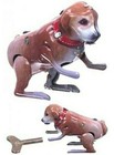 Tin Toy Windup Hopping Puppy Tin Treasures Reproduction Tommy Hopper 
