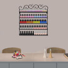 5 Tier Nail Polish Display Wall Rack Metal Organizer Fit Up To 100 Bottles Black