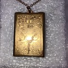 1939 New York Worlds Fair Locket With Gold Chain Necklace Locket