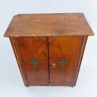 Antique Catholic Last Rites  Viaticum Cabinet