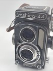 Vintage Yashica-44 Tlr Camera Gray 127 Film Yashikor 60mm F 3 5 Lens Case   Cap