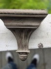 Pair Ornate Fluted Architectural Corbels Wall Shelf Brackets