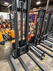 Apollolift Used 3300lbs Full Electric Pallet Walkie Straddle Stacker 130  Lift