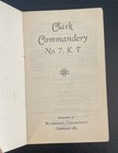 Vintage 1927 Clark Commandery Knights Templar Waterbury Conn