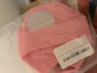 Pink Silicone Body Scrubber Loofah Exfoliating Shower Brush Easy Clean Hexagon 