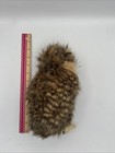 Plush Owl Hansa Swivel Head Bird Brown Feathers Wings Stuffed Toy Realistic