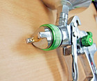 Hvlp Air Spray Paint Gun W  Air Regulator 1 4 Mm 1 7mm Tips Nozzle 35oz Metalcan