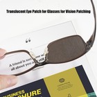 Translucent Brown Eye Patch For Glasses 6 Pack Reusable Vision Patching perfe   
