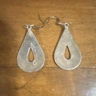 Vintage Taxco Sterling Silver Floral Turquoise Inlay Earrings 925 Mexico Tl-12