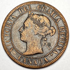 1901 Canadian Large Cent Victoria Copper Nice Details 