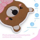 Brown Baby Bath Pad Newborn Bathtub Mat Bear Seat