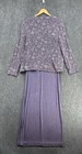 Alex Evenings Purple Glitter Formal Gown   Jacket Mother Of The Bride groom 16