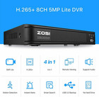 Zosi H 265  8ch 5mp Lite Dvr 1080p Camera Home Security Outdoor Cctv System