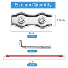 Milkary M5 Poly Rope Connectors 30 Pcs Poly Rope Fence Sleeve Tool For Electric