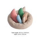 Newborn Photography Wraps 6 Pcs Infant Posing Props Hamper Donut Basket