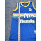 Adidas Denver Nuggets Allen Iverson 3 Rainbow Skyline Jersey Mens Medium Blue