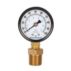 2  Well Pump Pressure Gauge  0-100psi bar  1 4  Npt Male With 1 2  Npt Adapto   